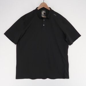UNRL Performance Pique Polo Shirt Mens 3XL Black Stretch Short Sleeve Golf